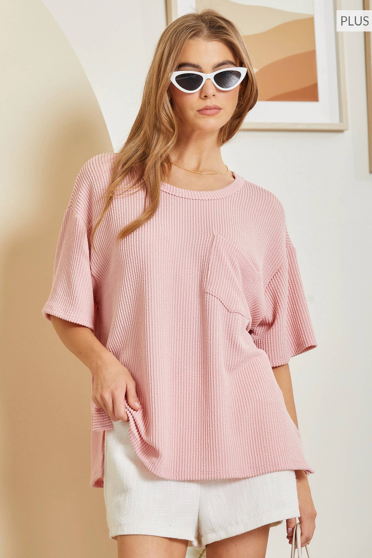 Ribbed Texture Tunic