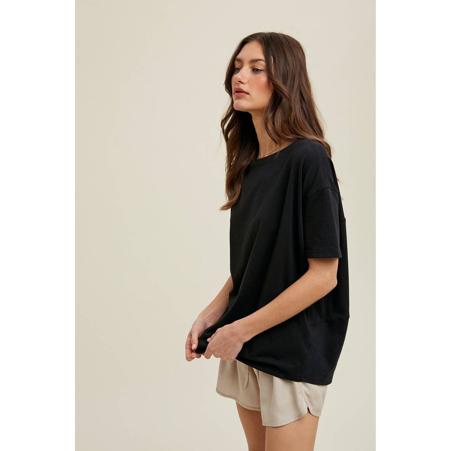 DOLMAN BOAT NECK KNIT TOP / WL24-8843