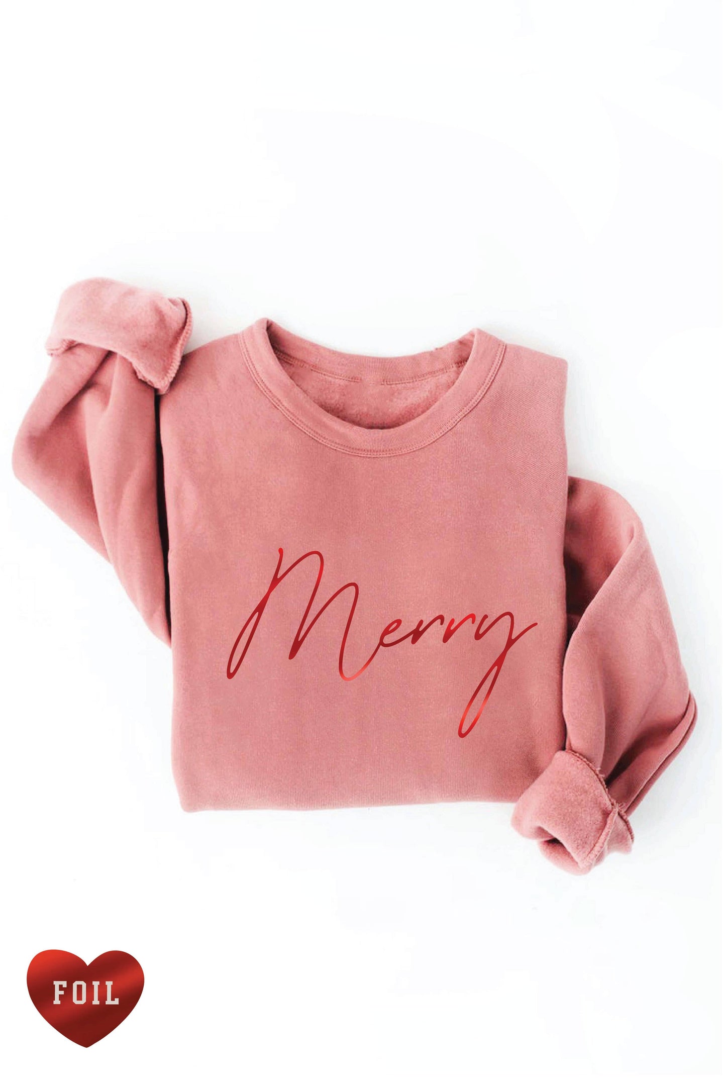 MERRY FOIL Graphic Sweatshirt