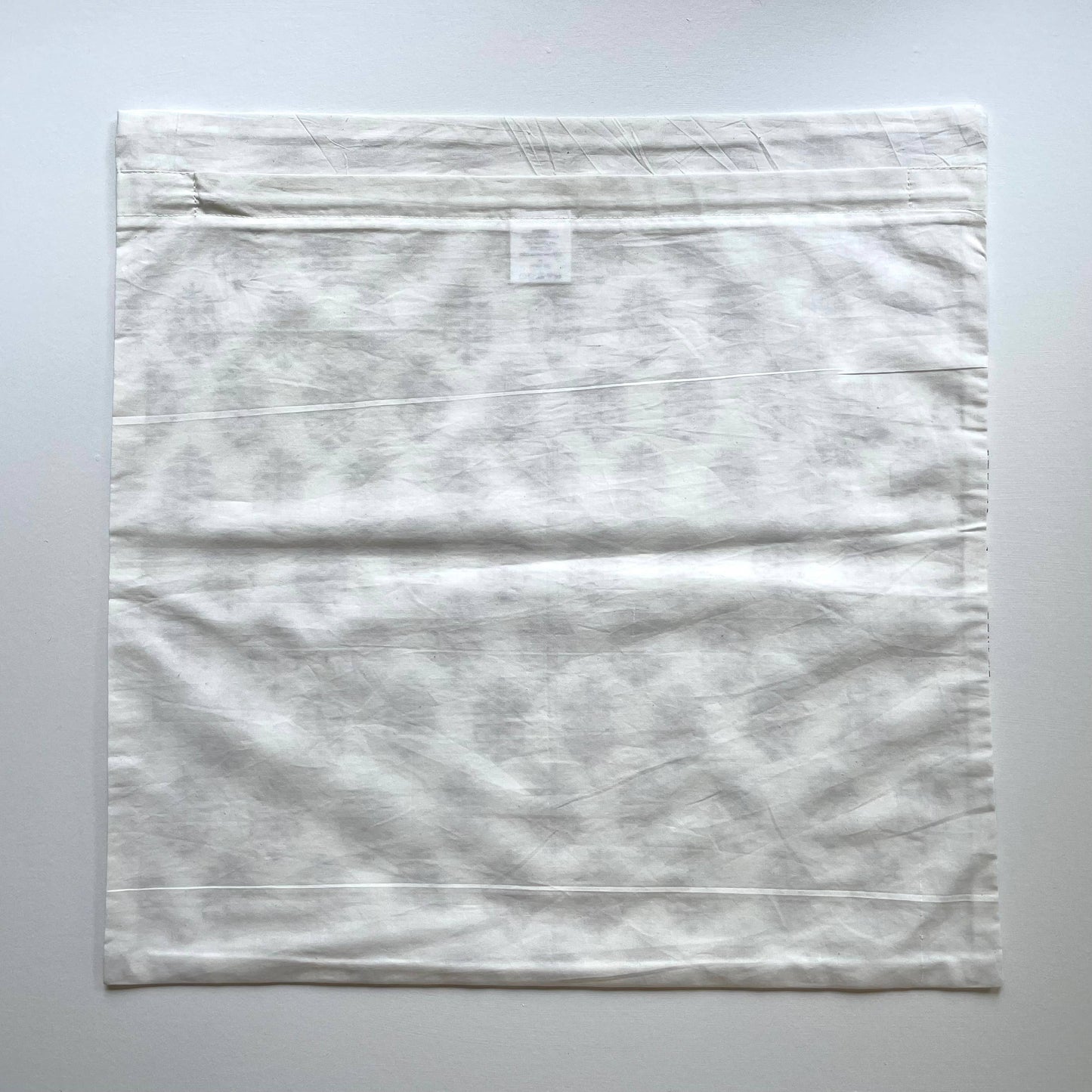 Cotton Peach Gray Floral Motif Square Pillow Cover 18x18