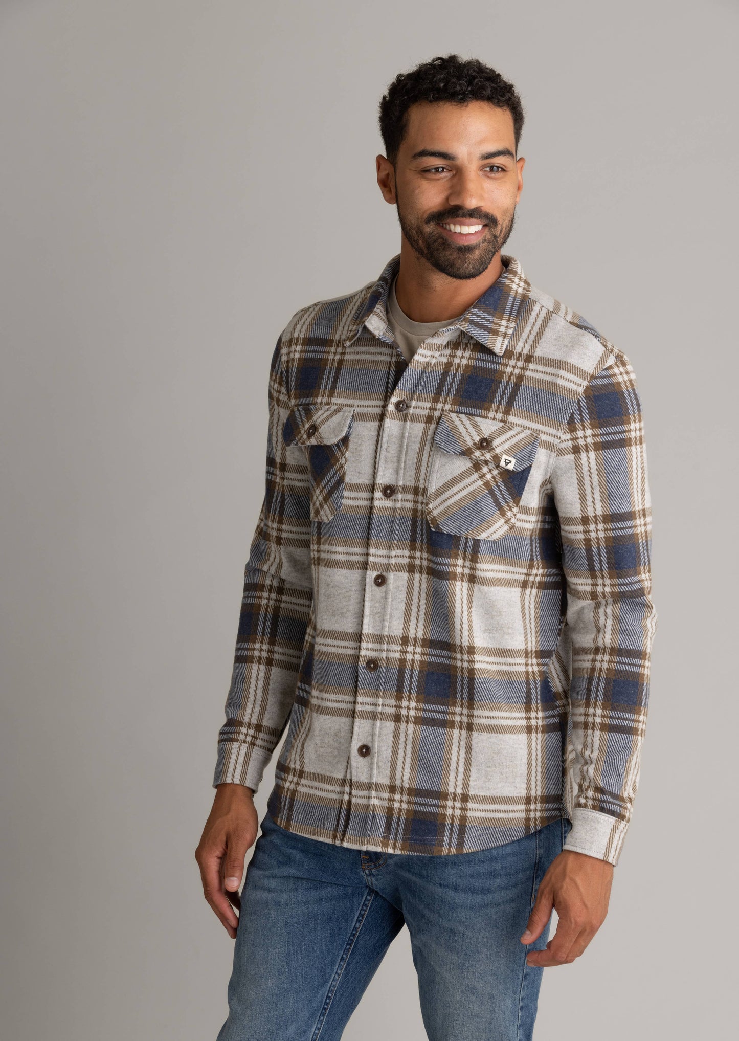 Men's Lichen Stretch Flannel Button Down
