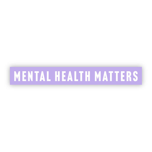 Mental Health Matters Purple Sticker