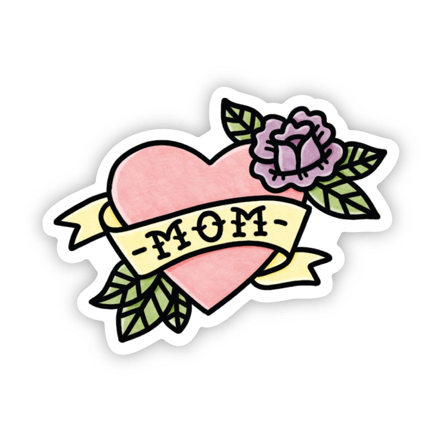 Mom tattoo heart sticker