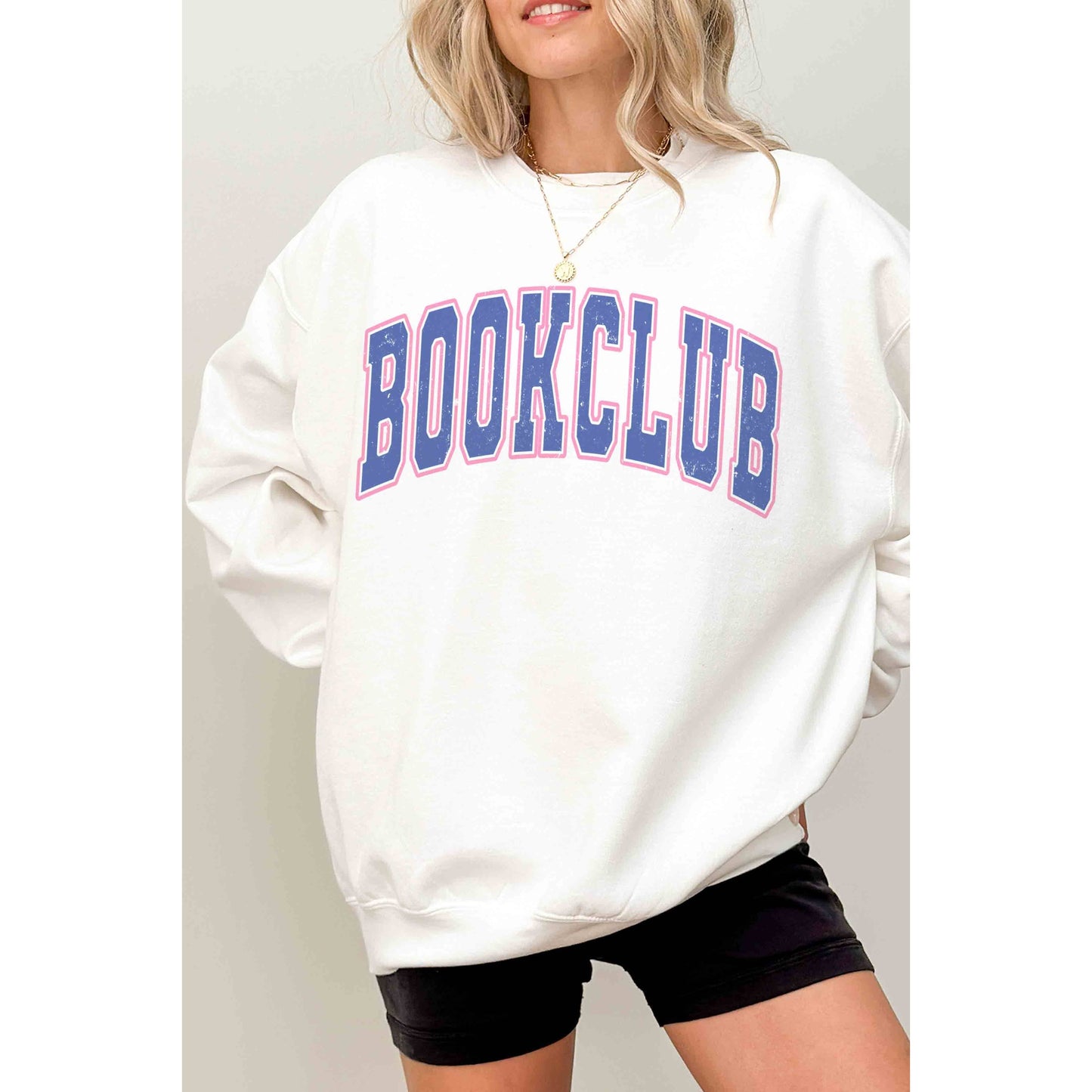 BOOKCLUB Oversized Graphic Sweatshirt