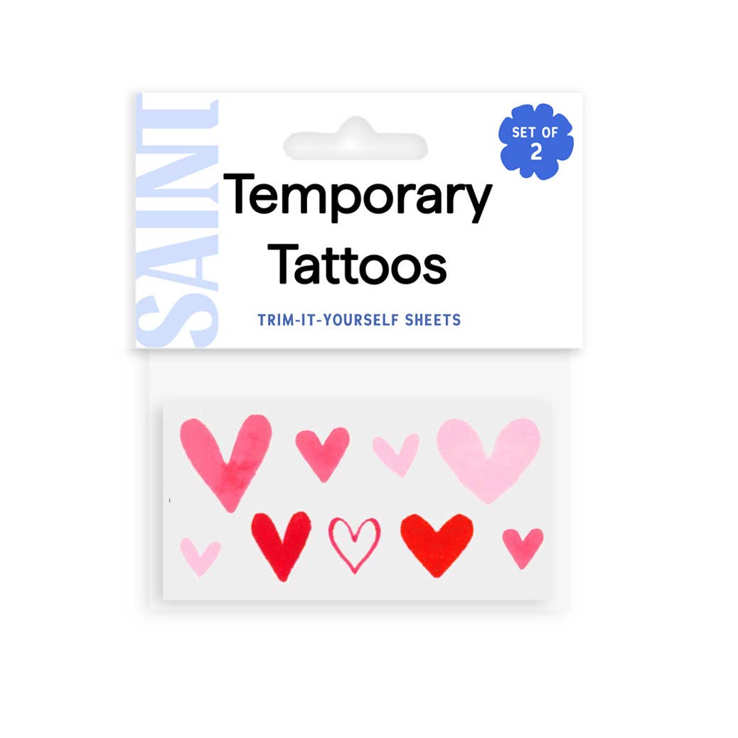 Tiny Hearts Temporary Tattoos