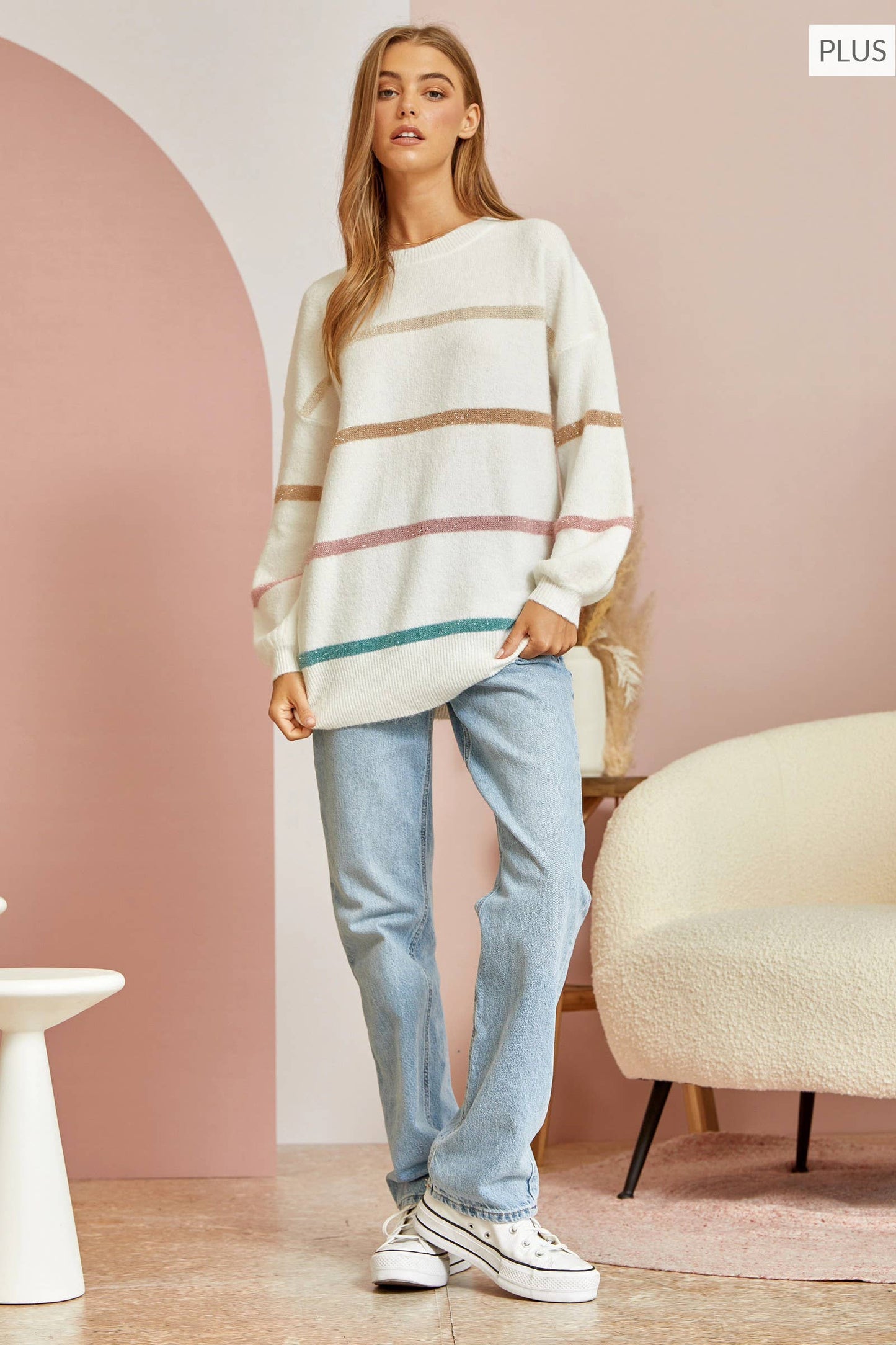 Rainbow Striped Sweater