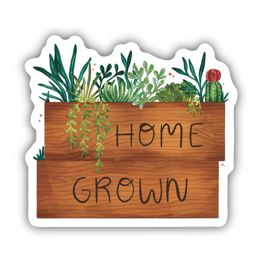 "Home Grown" Garden Sticker