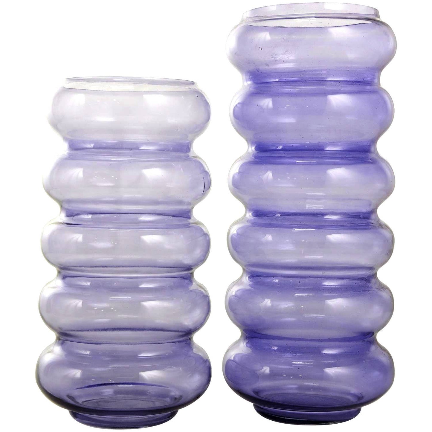 Purple Glass Bubble Vase