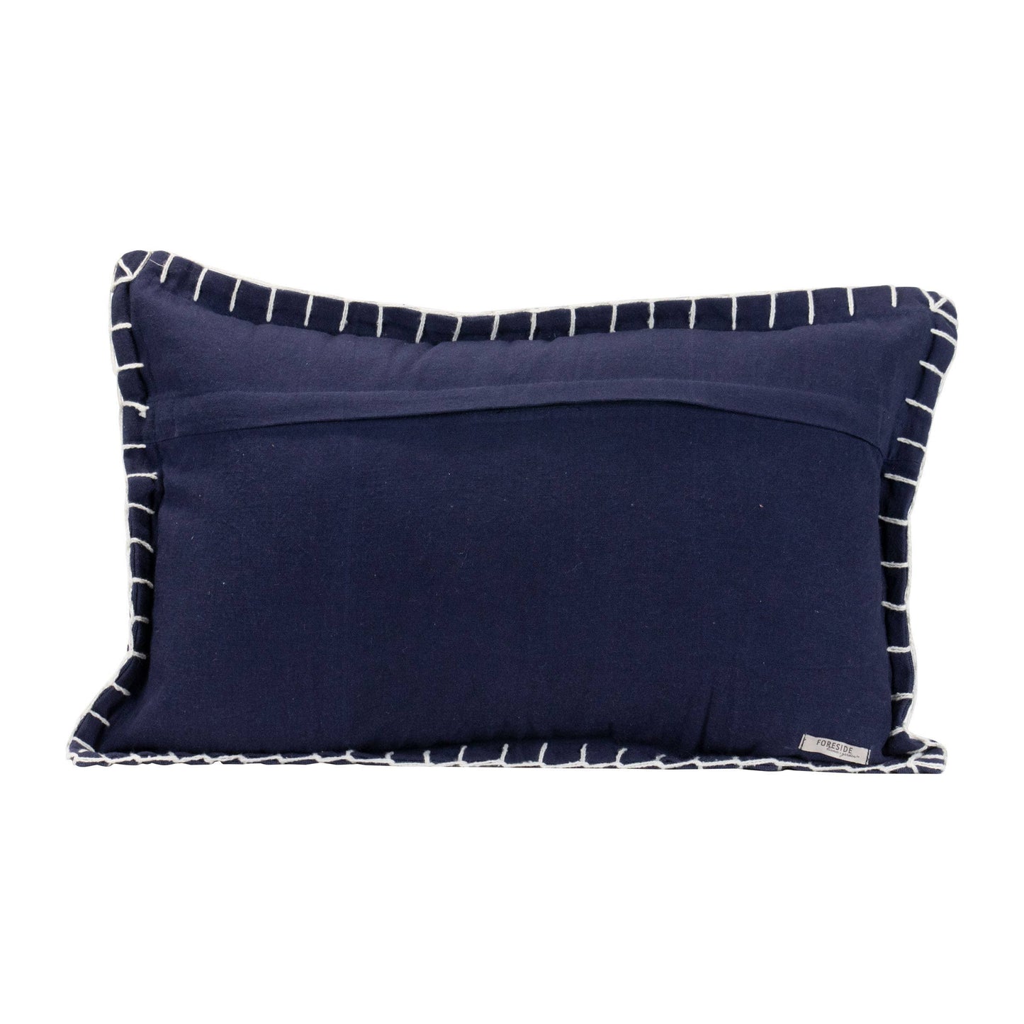 14X22 Hand Woven Kadin Pillow Navy