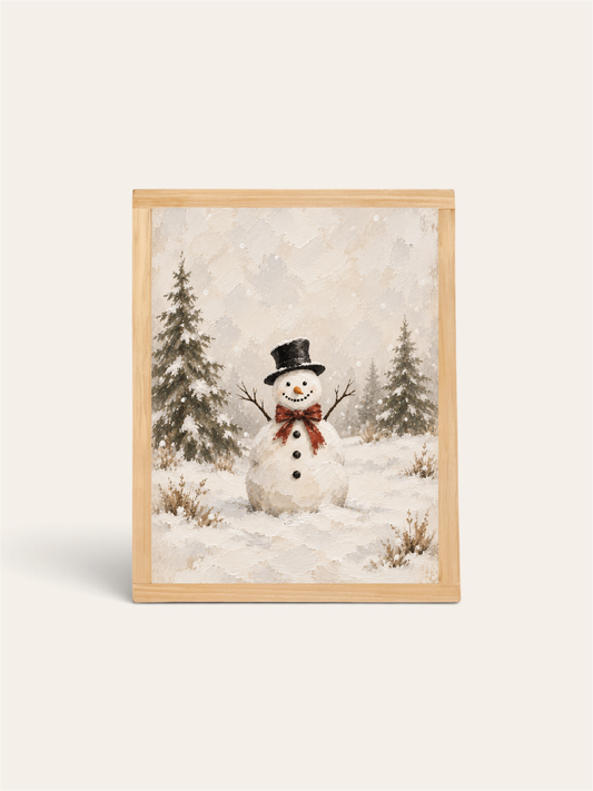 Cheery Snowman | Winter Wall Decor