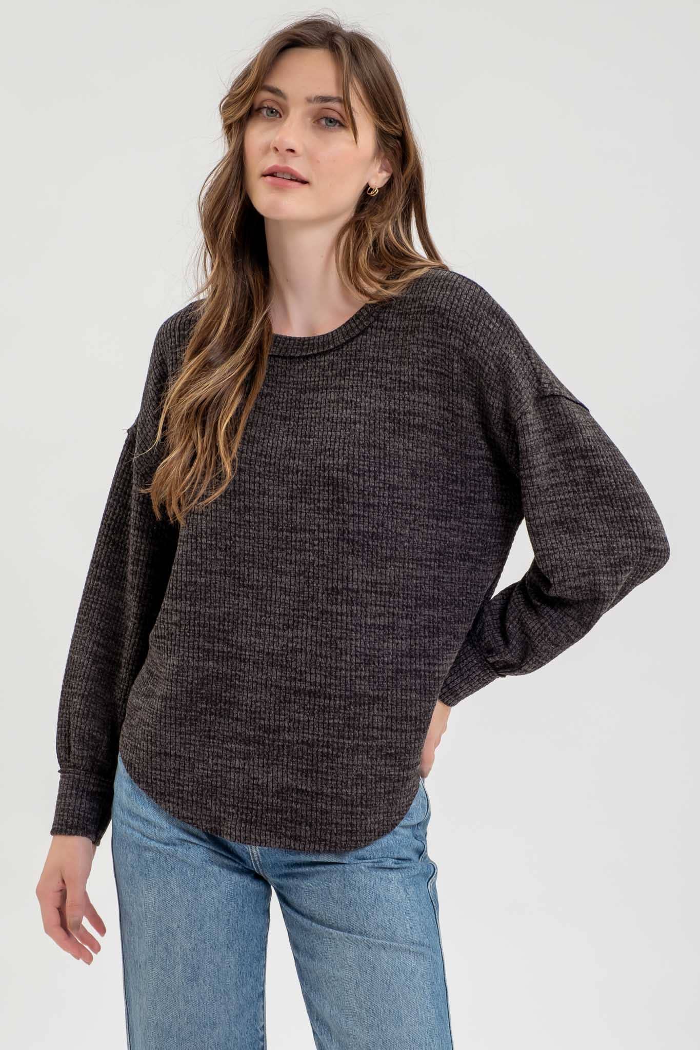 LONG SLEEVE SWEATER TOP