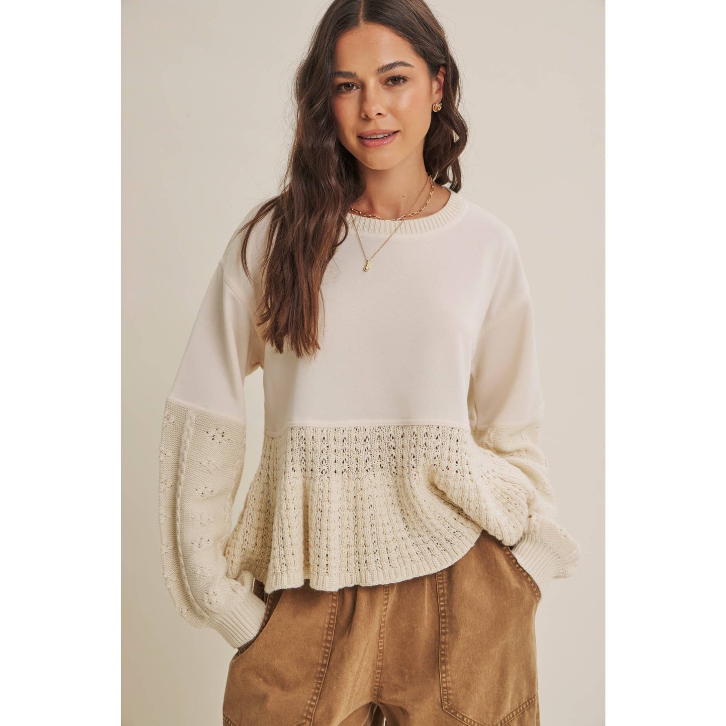 Mixed Media Sweater