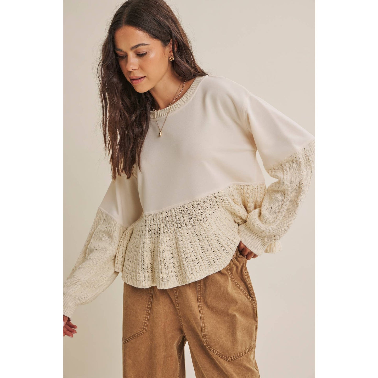 Mixed Media Sweater
