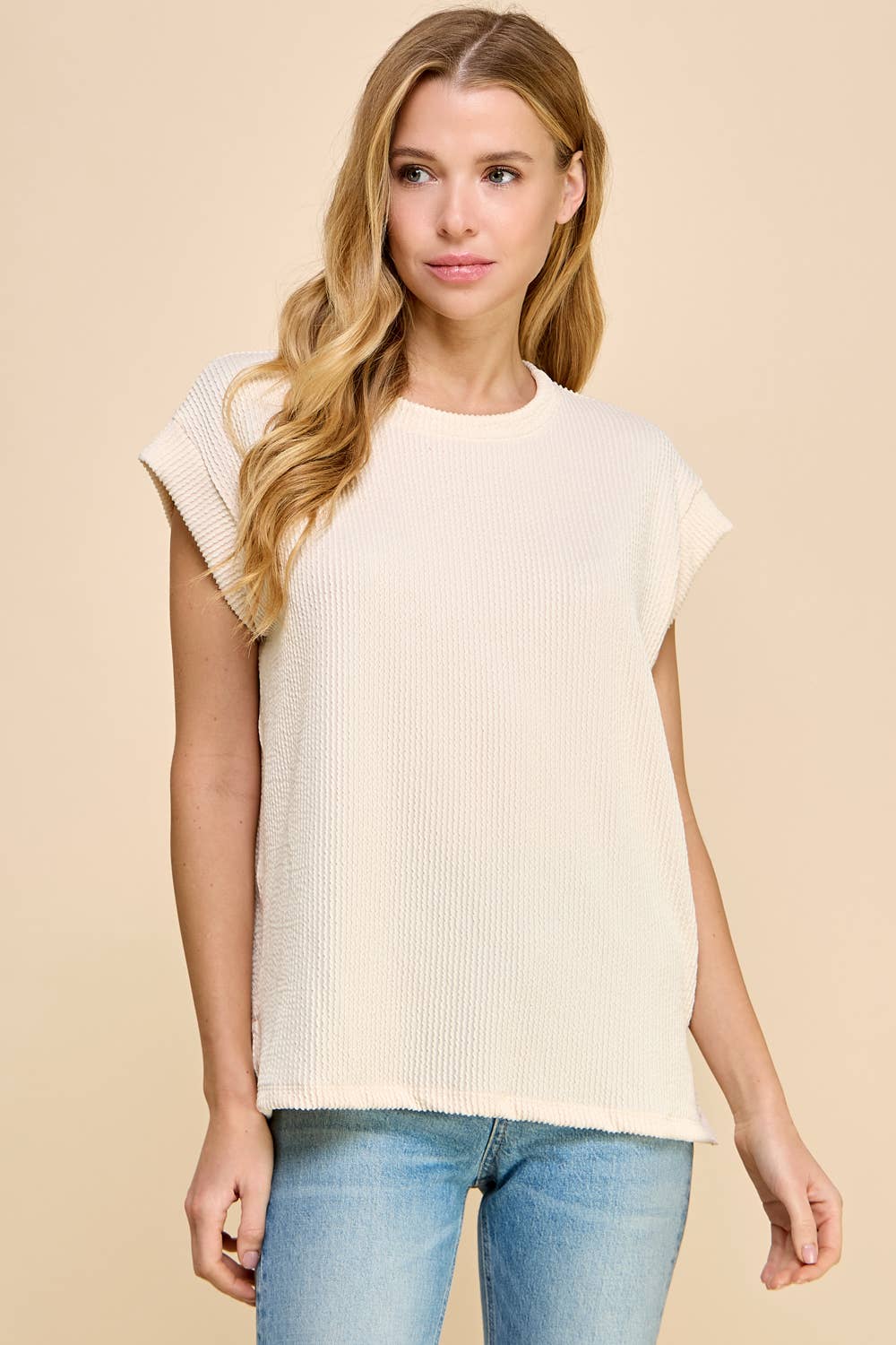 Sleeveless Rib Top