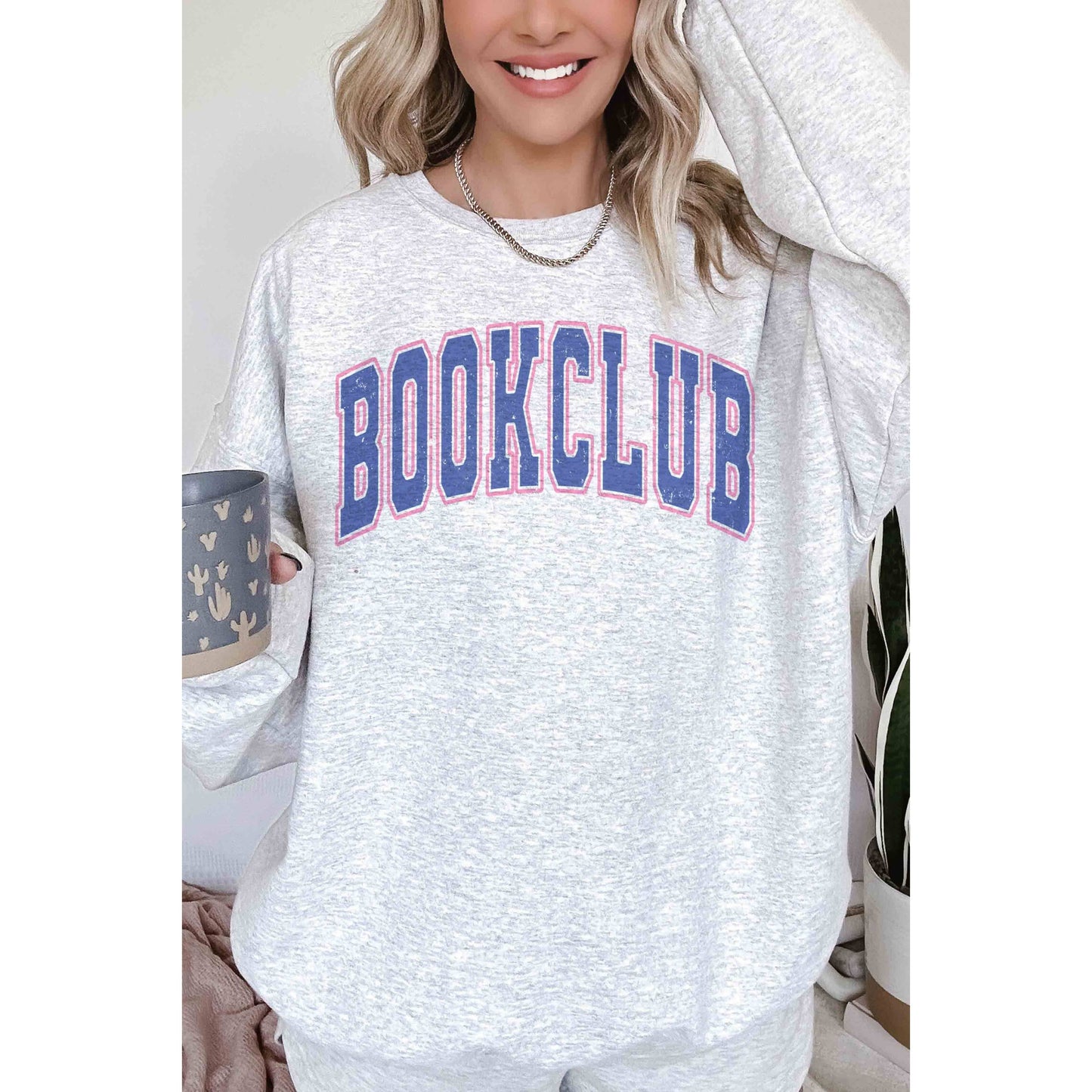 BOOKCLUB Oversized Graphic Sweatshirt