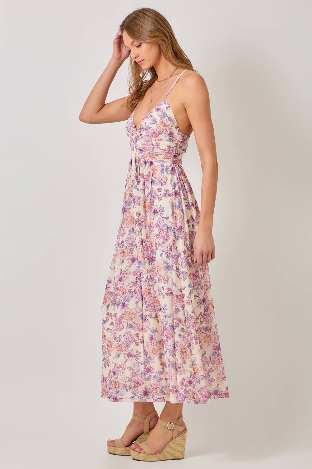 Floral Mesh Dress