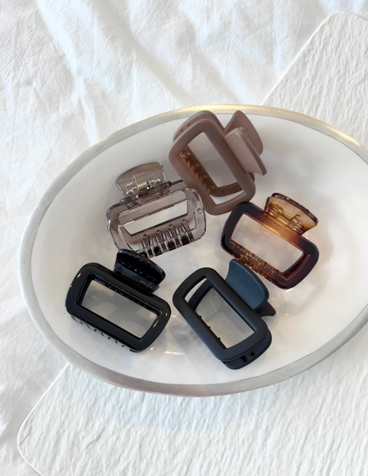 Matte Rectangular Hair Claw
