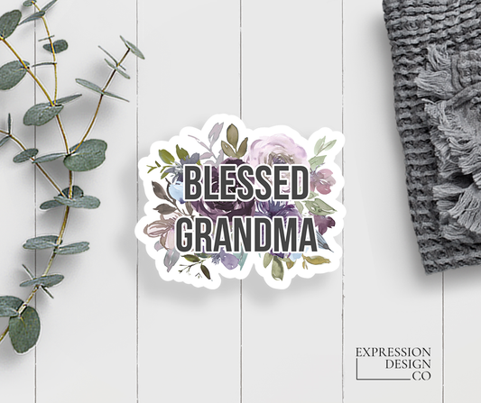 Blessed Grandma Vinyl Sticker