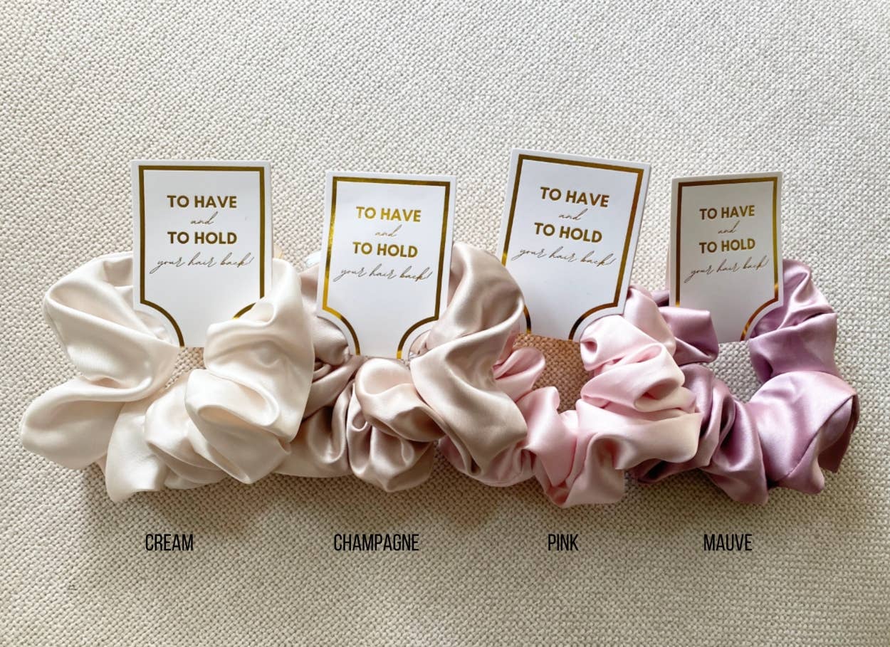 Silk Satin Scrunchies