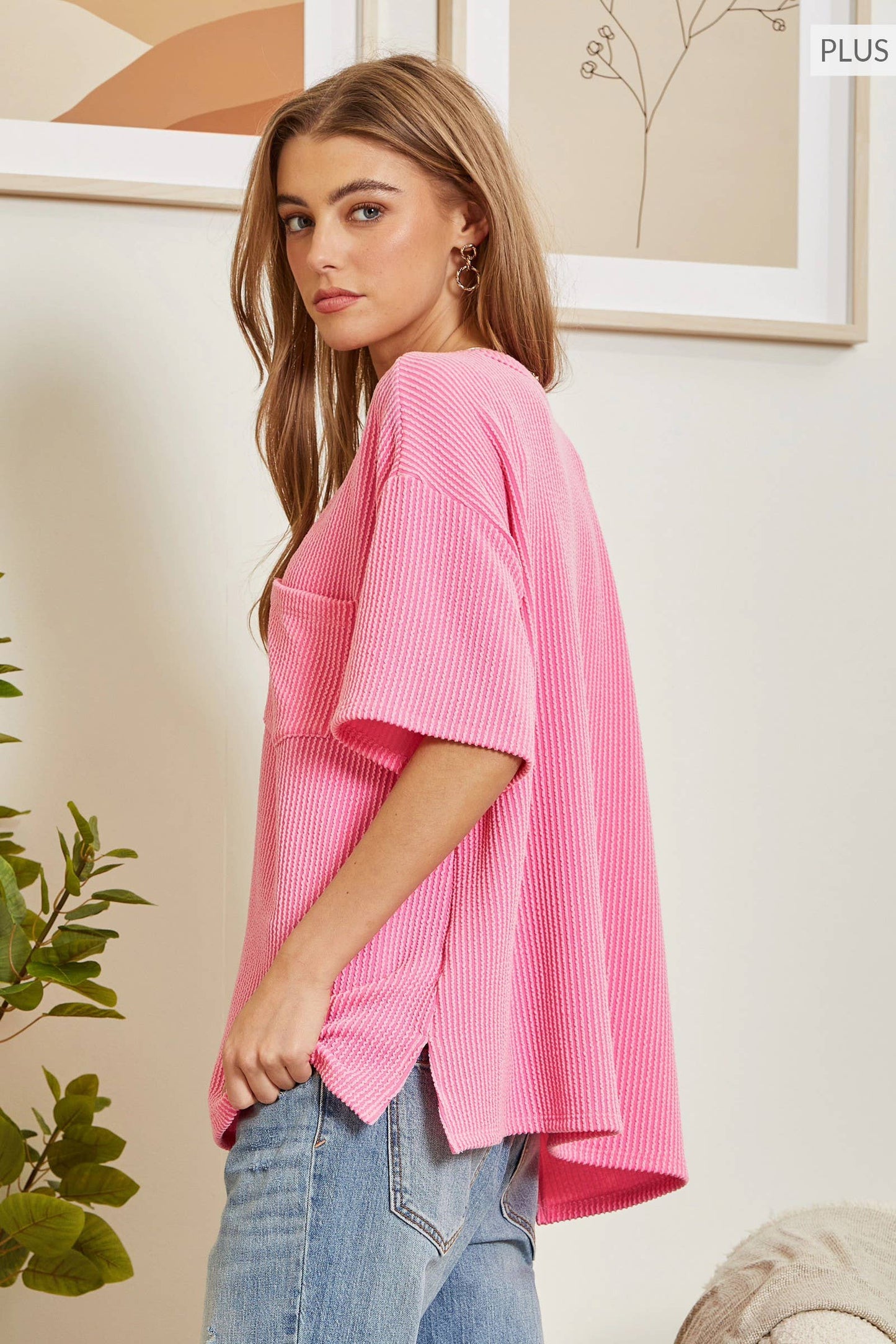 Ribbed Texture Tunic