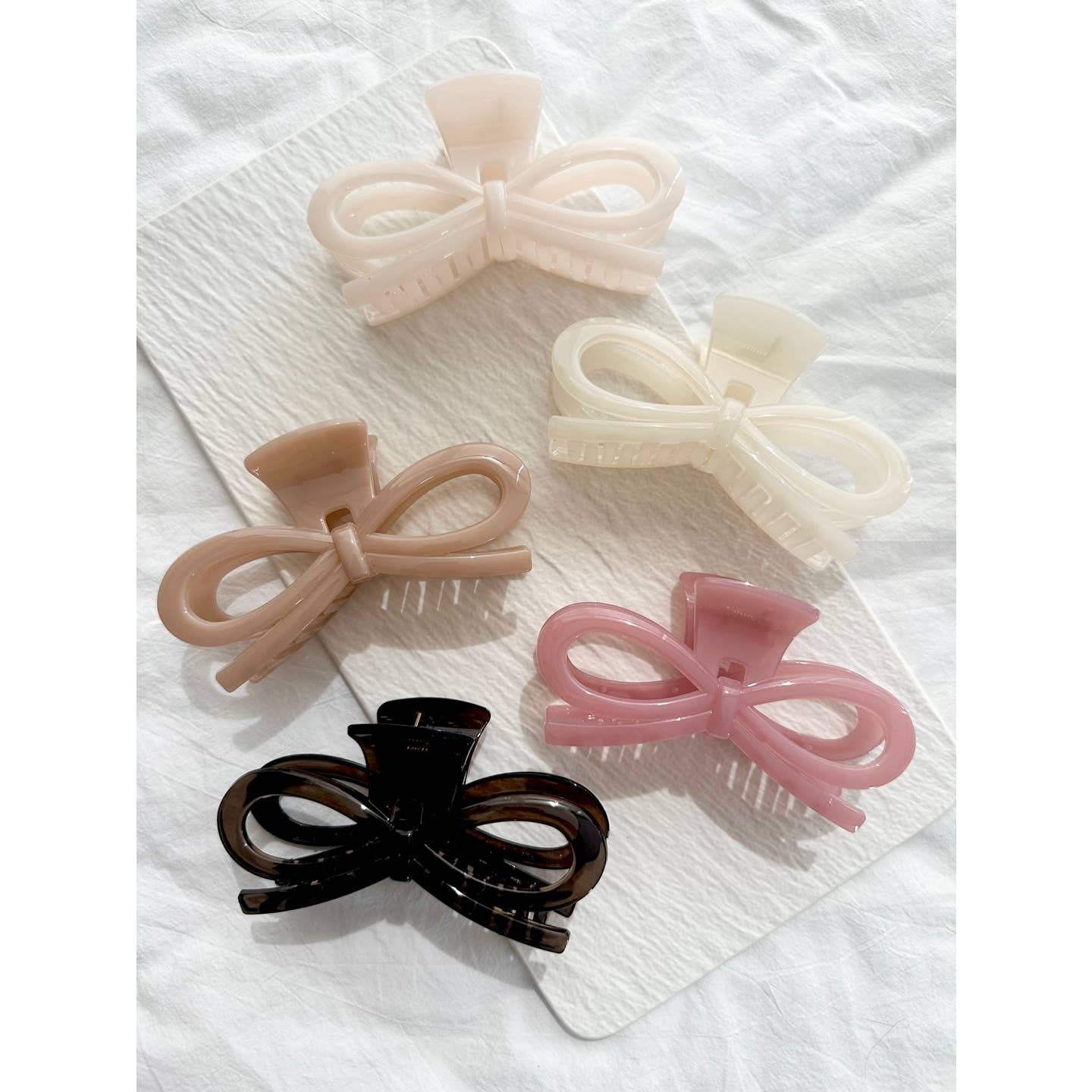 Jumbo Assorted Ribbon Hair Claws - BERNA