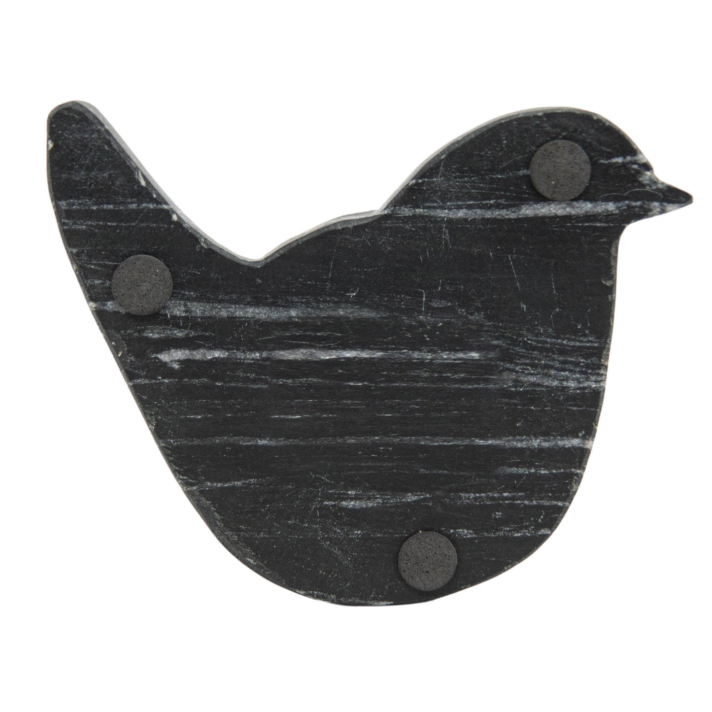 Black Marble Bird Shaped Spoon Rest