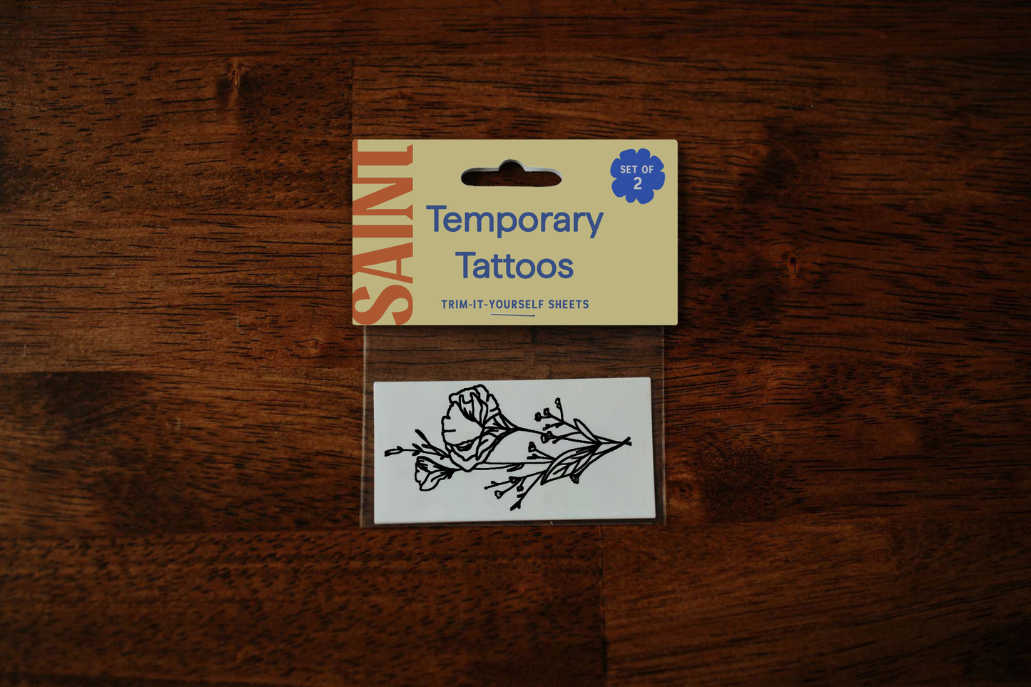 California Poppy Temporary Tattoos