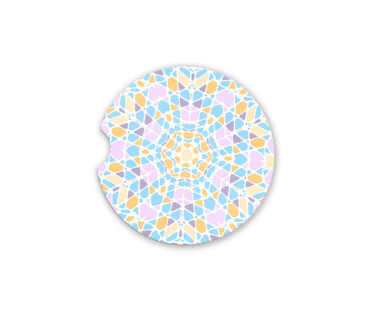 Pastel Mosaic Car Coaster