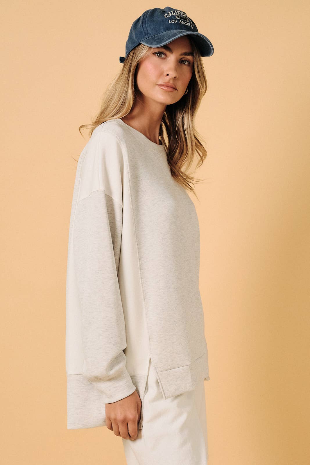 Color Block Oversize Top