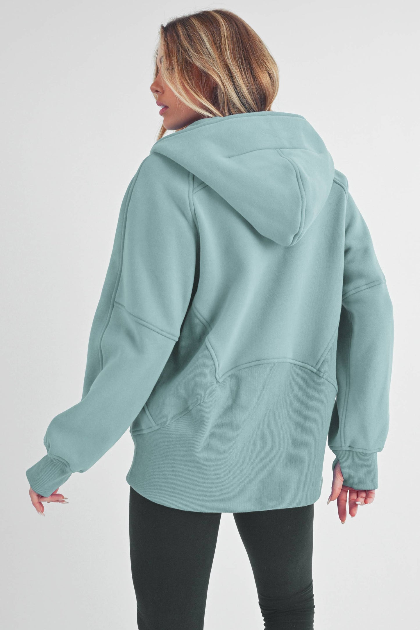 990DK Long Drea Half-Zip Hoodie