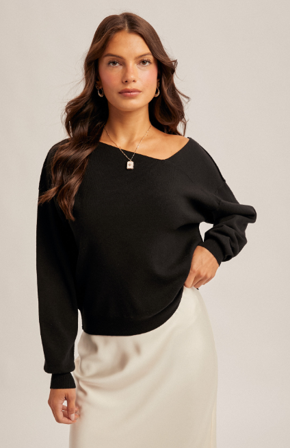 Asymmetrical Sweater Pullover