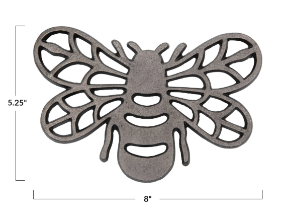 Cast Aluminum Bee Trivet