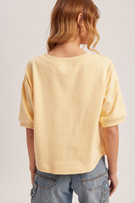 Butter Button Down Sweatshirt Top