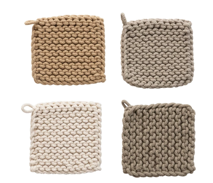 Cotton Crocheted Pot Holder