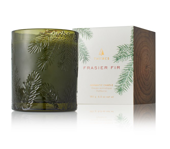 Frasier Fir Green Glass Candle