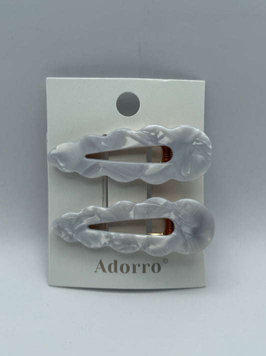 2 PC / Marina Coastal Barrette Hair Clip
