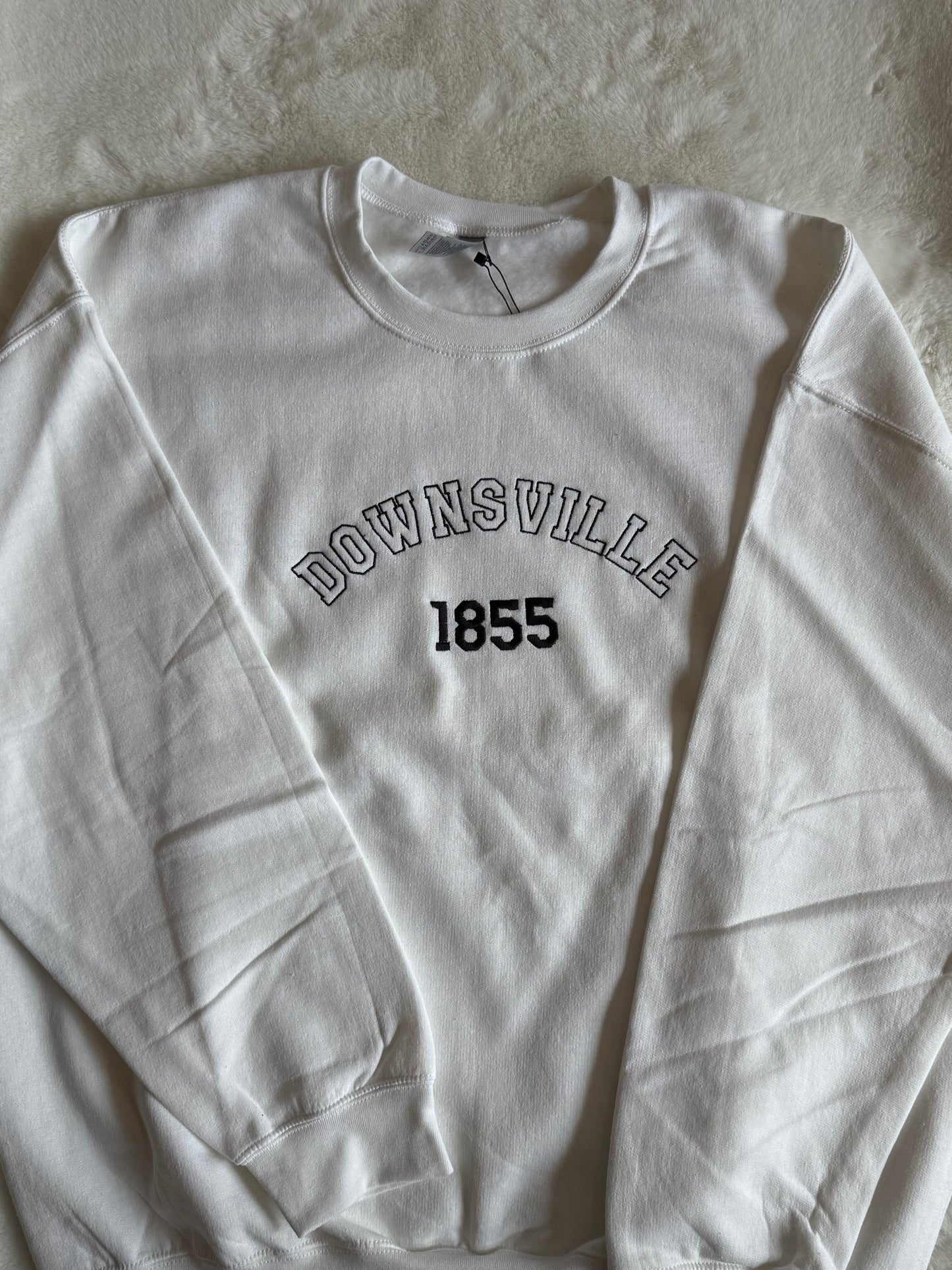 Downsville 1855  Embroidered Crewneck