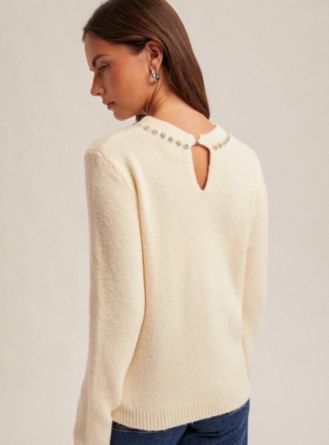 Jewel Neck Sweater