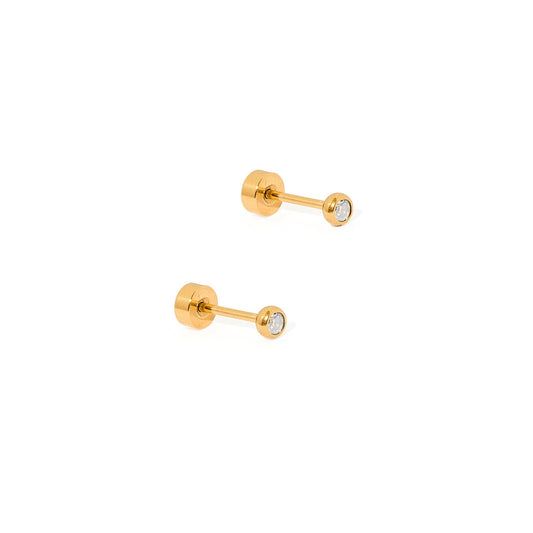 Screwback Stud - Cooper - Clear - EDC