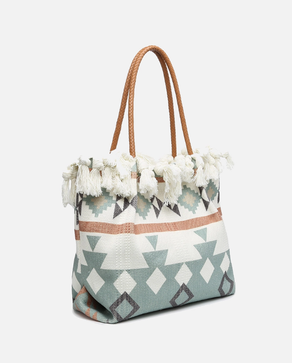 Handwoven Fringe Tote
