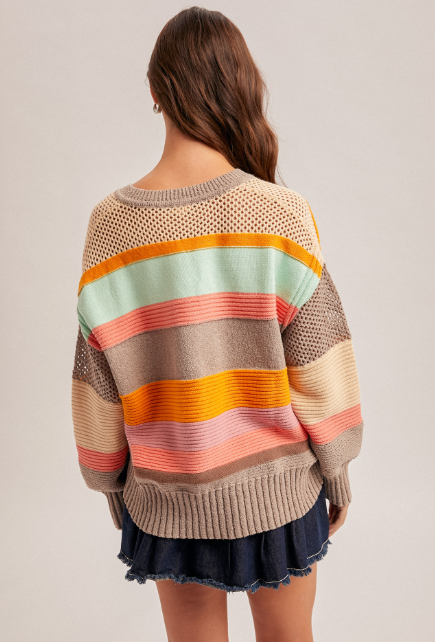 Striped Multi Color Sweater