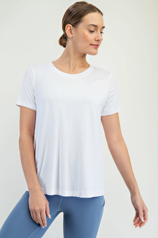 Viscose Modal Short Sleeve Top