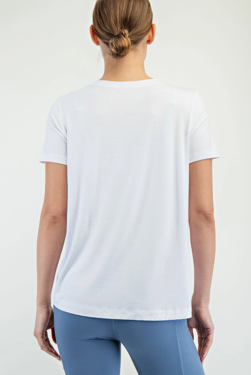 Viscose Modal Short Sleeve Top