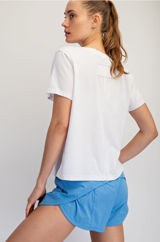 Pigment Washed Cotton Tee