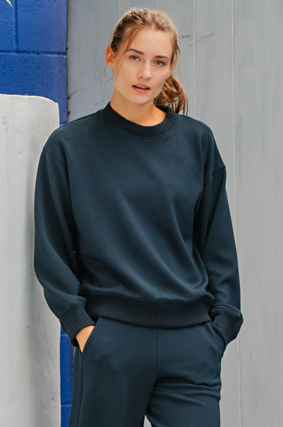 Modal Scuba Luxe Crew Neck Top
