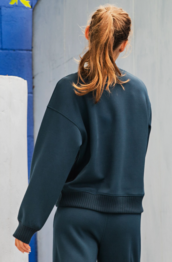 Modal Scuba Luxe Crew Neck Top