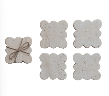 Travertine Coasters