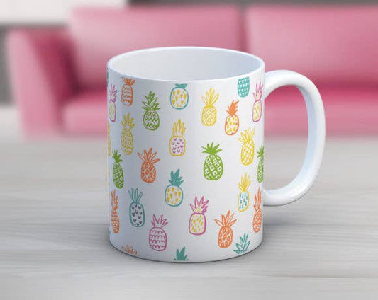 Pineapple Pattern Coffee Mug