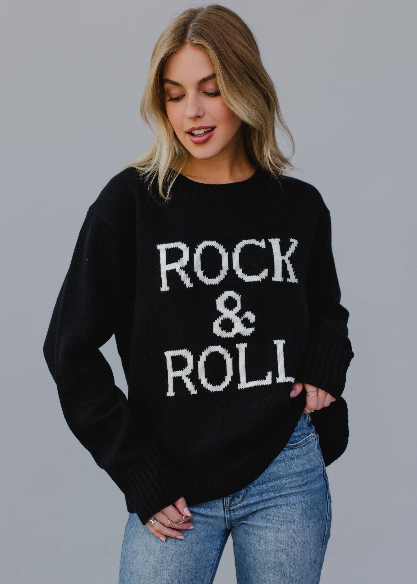 Black Rock & Roll Sweater