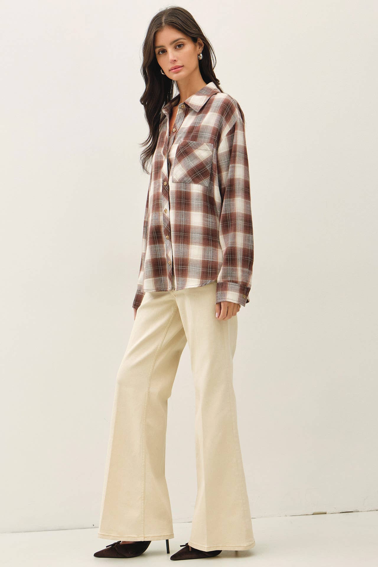 Dune Plaid Flannel Shirt
